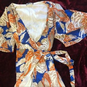 🔥Floral Kimono Maxi Wrap Dress